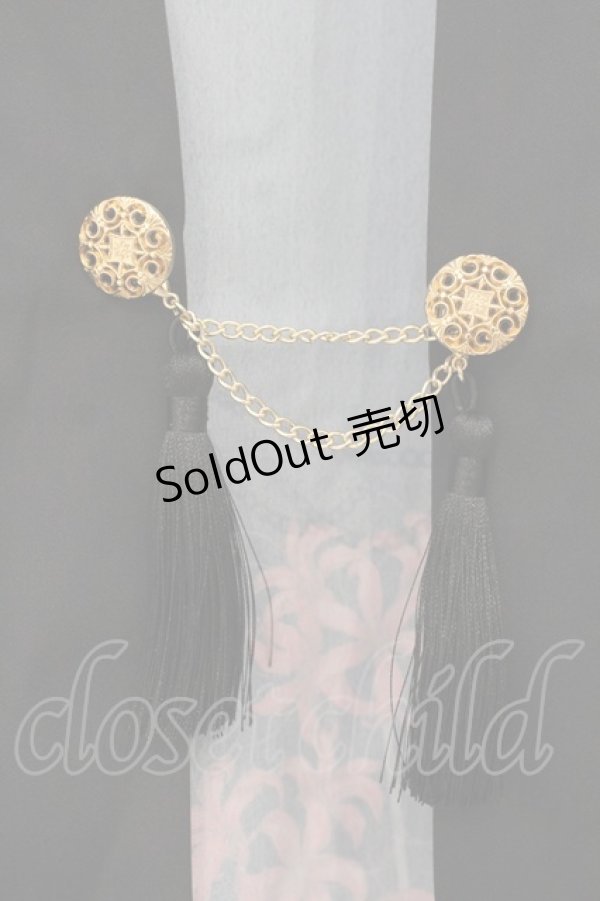 画像2: axes femme / 彼岸花羽織 F クロ O-26-01-10-008-AX-TO-OW-OS (2)