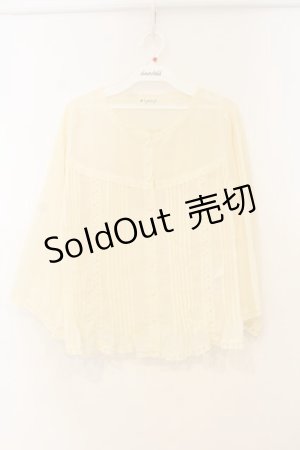 画像: axes femme / ピンタックブラウス  アイボリー O-26-01-10-088-AX-BL-IG-ZT556