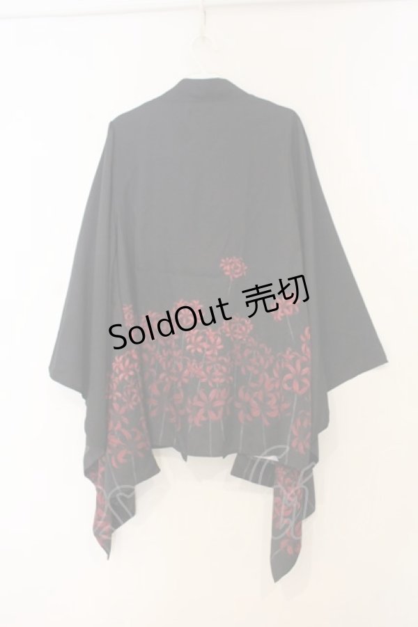 画像4: axes femme / 彼岸花羽織 F クロ O-26-01-10-008-AX-TO-OW-OS (4)