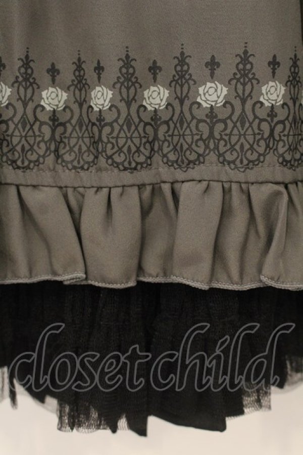 画像2: Ozz Croce / リバーシブルスカート  ブラック×グレー O-26-01-10-009-OO-SK-OW-OS (2)