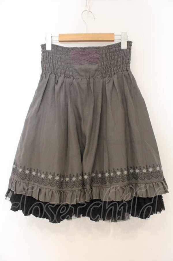 画像3: Ozz Croce / リバーシブルスカート  ブラック×グレー O-26-01-10-009-OO-SK-OW-OS (3)