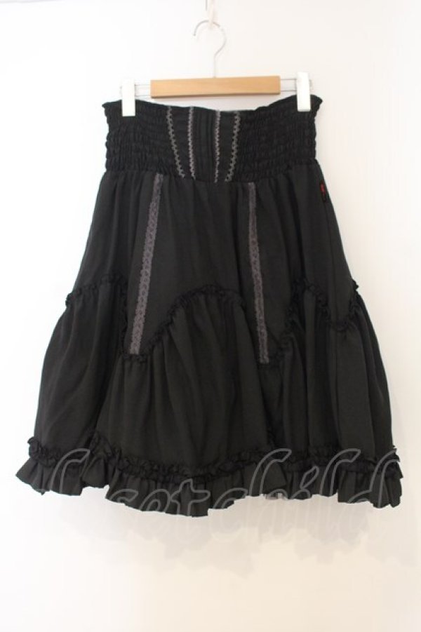 画像4: Ozz Croce / リバーシブルスカート  ブラック×グレー O-26-01-10-009-OO-SK-OW-OS (4)