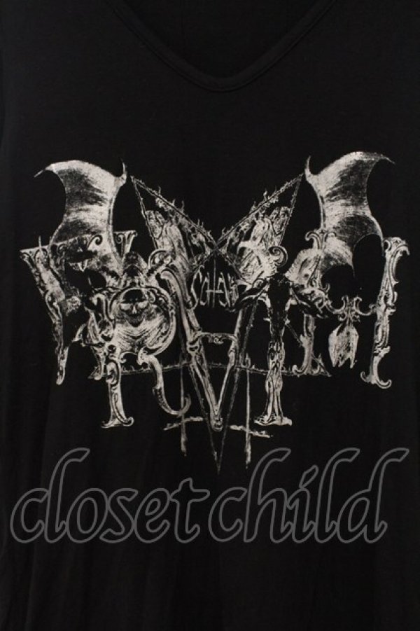 画像2: NAOTO SEVEN / ラメptカットソー  ブラック O-26-01-10-010-HN-TO-OW-OS (2)