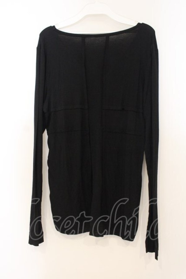 画像3: NAOTO SEVEN / ラメptカットソー  ブラック O-26-01-10-010-HN-TO-OW-OS (3)