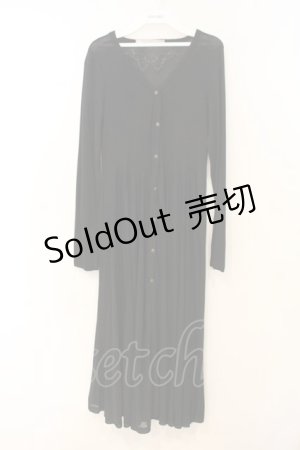 画像: Rozen Kavalier / ウイングエンブロイダリーネット切り替えカーディガン  ブラック O-26-01-10-019-OO-TO-OW-OS