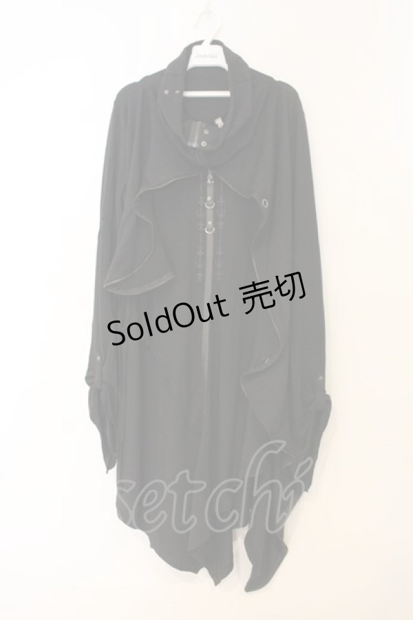 画像1: Rozen Kavalier / フェイクレイヤードニットワンピース  ブラック O-26-01-10-020-OO-OP-OW-OS (1)