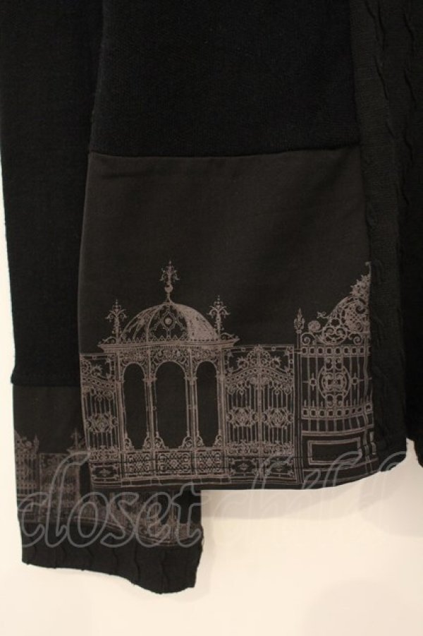 画像3: OZZ ANGELO / ゲートptニットプルオーバー  ブラック O-26-01-10-027-OO-TO-OW-OS (3)