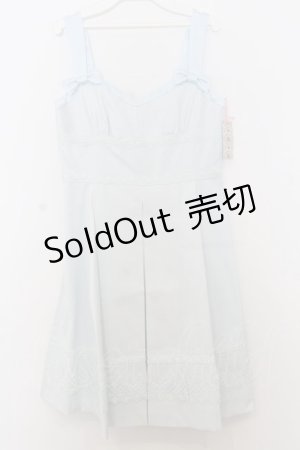 画像: JESUS DIAMANTE / JAPONドールローズガーデンワンピース 42 サックス O-26-01-11-032-JE-OP-IG-OS