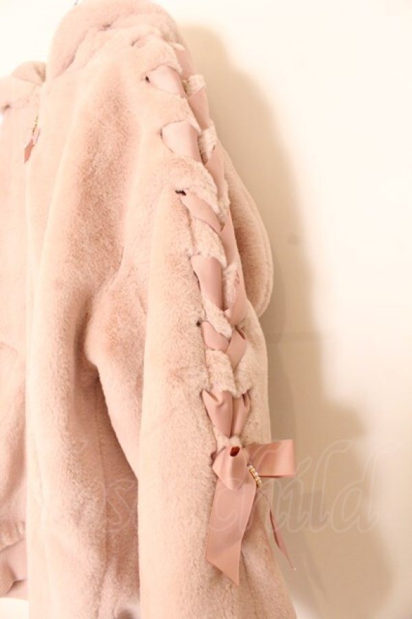 画像3: LIZ LISA / うさみみフードファーブルゾン  ピンク O-26-01-11-035-LO-JA-OW-OS (3)