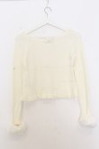 画像4: LIZ LISA / ビジュネックテレコニットソー 0 アイボリー O-26-01-11-037-LO-TO-YM-OS (4)