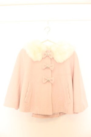 画像: LIZ LISA / ファー襟みっつリボンケープ 0 ピンク O-26-01-11-004-LO-CO-YM-OS