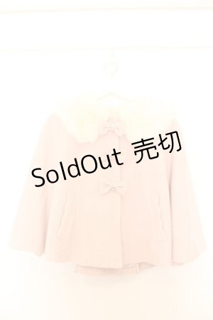 画像: LIZ LISA / ファー襟みっつリボンケープ 0 ピンク O-26-01-11-004-LO-CO-YM-OS