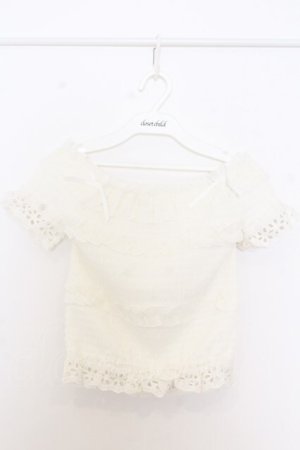 画像: LIZ LISA / シャーリングトップス 0 シロ O-26-01-11-043-LO-TO-YM-OS