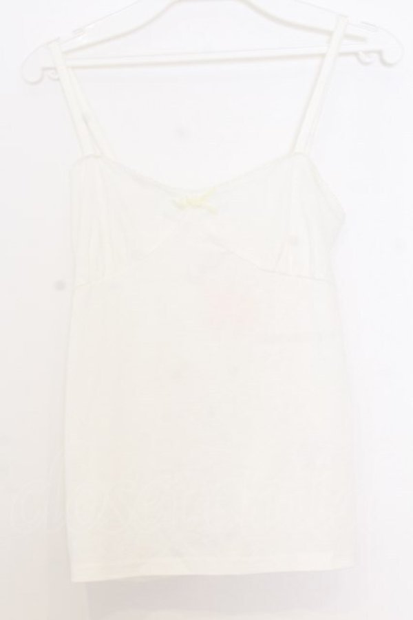 画像1: LIZ LISA / ビスチェ風キャミソール 0 シロ O-26-01-11-044-LO-TO-YM-OS (1)