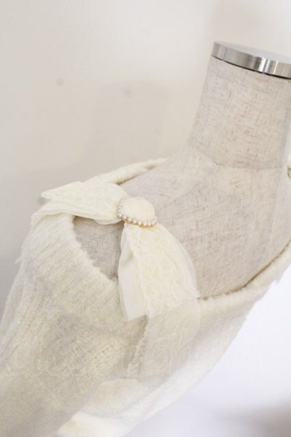 画像3: LIZ LISA /  リボンショルダーニットトップス 0 シロ O-26-01-11-045-LO-TO-YM-OS (3)