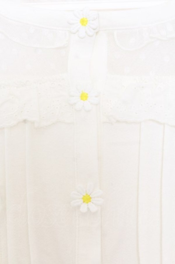 画像2: LIZ LISA / シースルーデコルテデイジーカーディガン 0 シロ O-26-01-11-048-LO-TO-YM-OS (2)