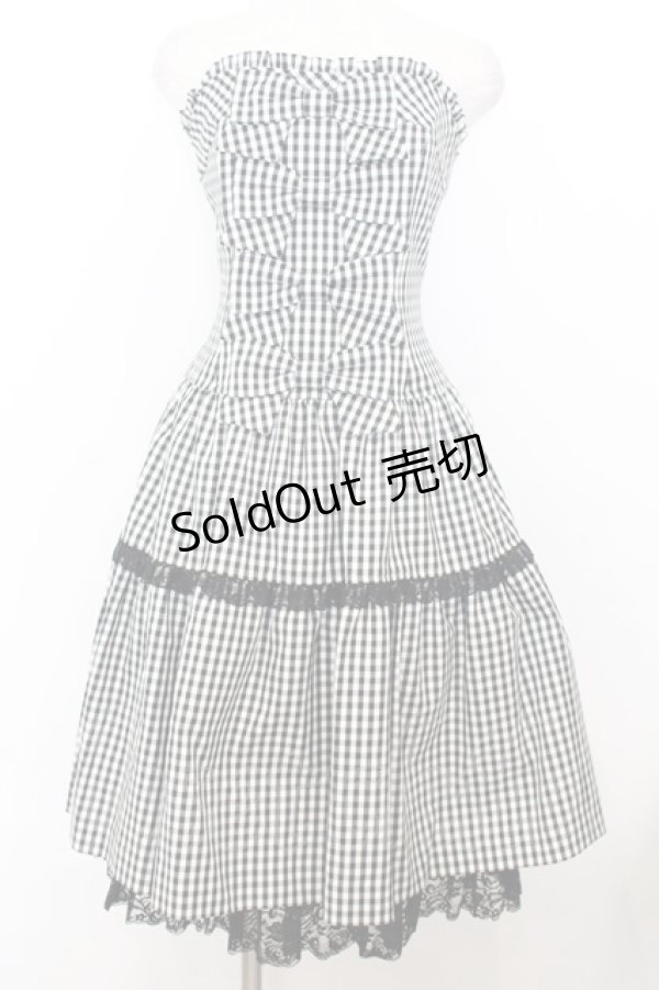 画像1: JESUS DIAMANTE / アントワーヌベアワンピ 42 チェック柄クロ O-26-01-11-009-JE-OP-OW-OS (1)