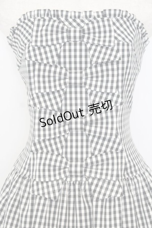 画像2: JESUS DIAMANTE / アントワーヌベアワンピ 42 チェック柄クロ O-26-01-11-009-JE-OP-OW-OS (2)