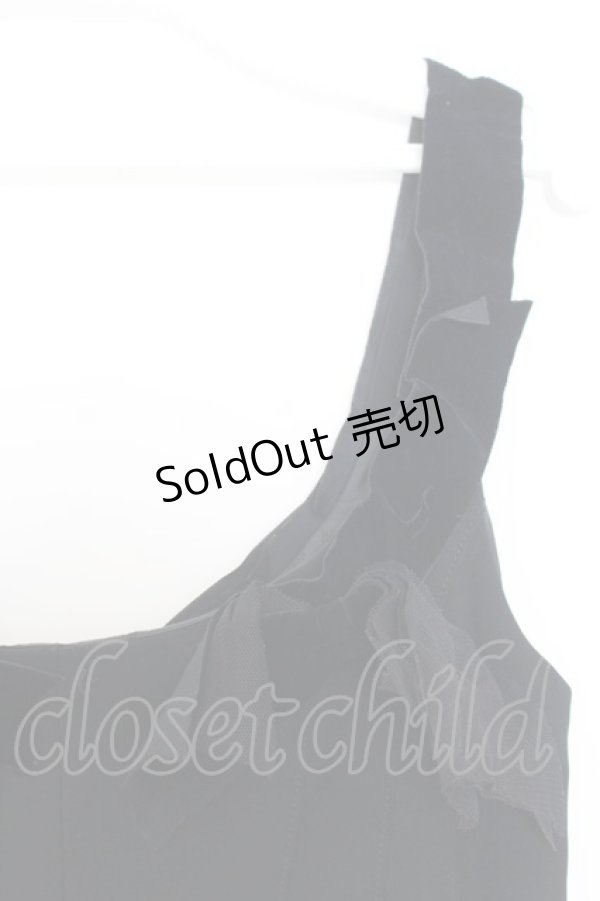 画像2: JESUS DIAMANTE / 別珍リボンワンピース 40 クロ O-26-01-11-015-0-OP-OW-OS (2)