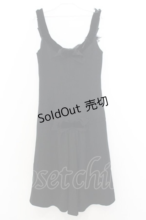 画像3: JESUS DIAMANTE / 別珍リボンワンピース 40 クロ O-26-01-11-015-0-OP-OW-OS (3)