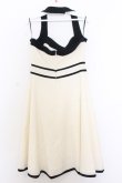 画像4: JESUS DIAMANTE / バイカラーホルターワンピース 40 アイボリー×クロ O-26-01-11-016-JE-OP-OW-OS (4)