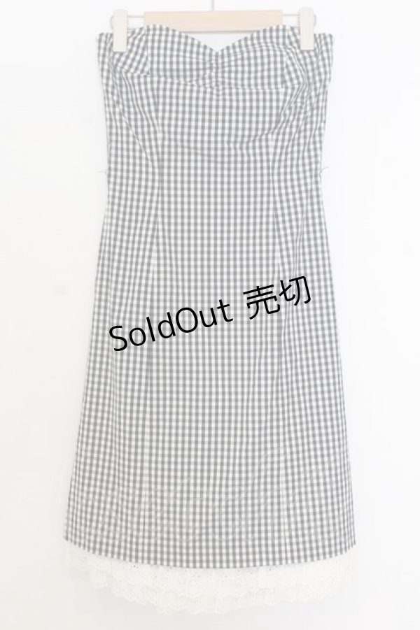 画像1: JESUS DIAMANTE / タイトベアワンピース 38 クロ×シロ O-26-01-11-018-JE-OP-OW-OS (1)