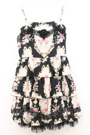 画像: JESUS DIAMANTE / DOLLミニーワンピ 40 オーナメント黒 O-26-01-11-023-JE-OP-OW-OS