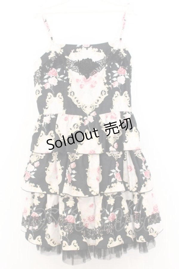 画像1: JESUS DIAMANTE / DOLLミニーワンピ 40 オーナメント黒 O-26-01-11-023-JE-OP-OW-OS (1)