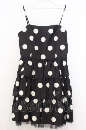 画像: JESUS DIAMANTE / バックリボンミニーワンピ 42 クロ×シロ O-26-01-11-024-JE-OP-OW-OS