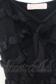 画像2: JESUS DIAMANTE / フリルニットキャミソール  クロ O-26-01-11-026-JE-TO-OW-OS (2)