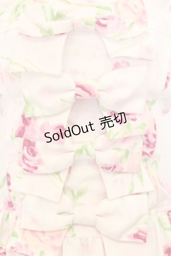 画像2: JESUS DIAMANTE / アントワーヌベアワンピ  ぼかし薔薇柄ピンク O-26-01-11-027-JE-OP-OW-OS (2)