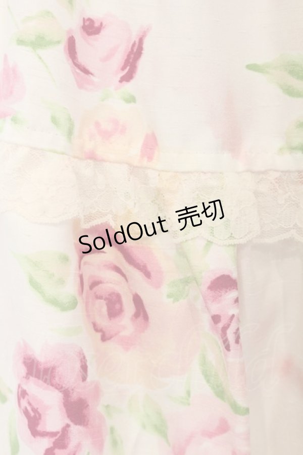 画像3: JESUS DIAMANTE / アントワーヌベアワンピ  ぼかし薔薇柄ピンク O-26-01-11-027-JE-OP-OW-OS (3)