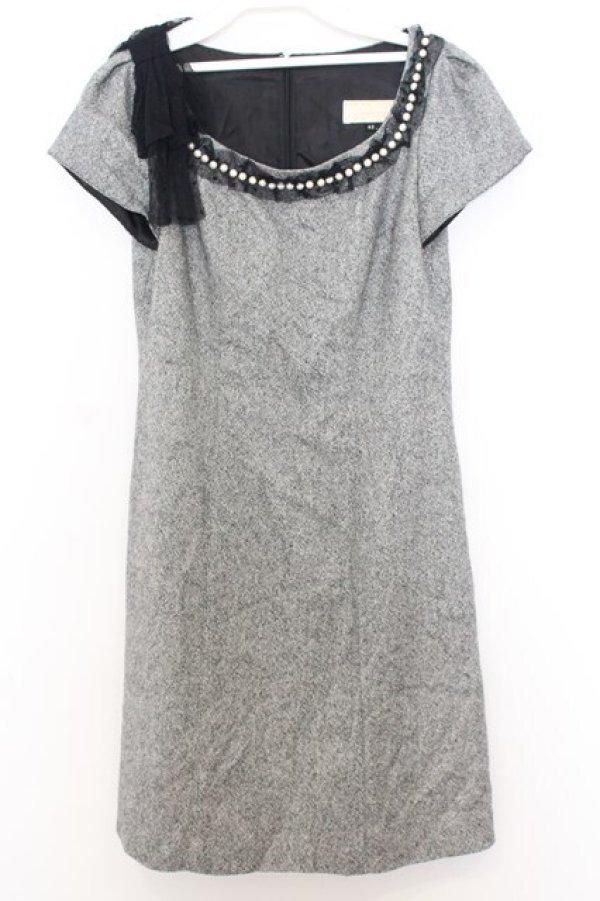 画像1: JESUS DIAMANTE / 新プロポーズワンピース 42 グレー O-26-01-11-028-JE-OP-OW-OS (1)