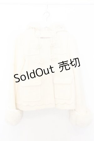 画像: LIZ LISA / ファーフードダッフルコート F シロ O-26-01-11-003-LO-CO-YM-OS