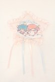 画像1: PINK HOUSE / Little Twin Stars×PINK HOUSE 刺しゅう入り星形ワッペンブローチ  ピンク O-26-01-12-003-LO-ZA-IG-OS (1)