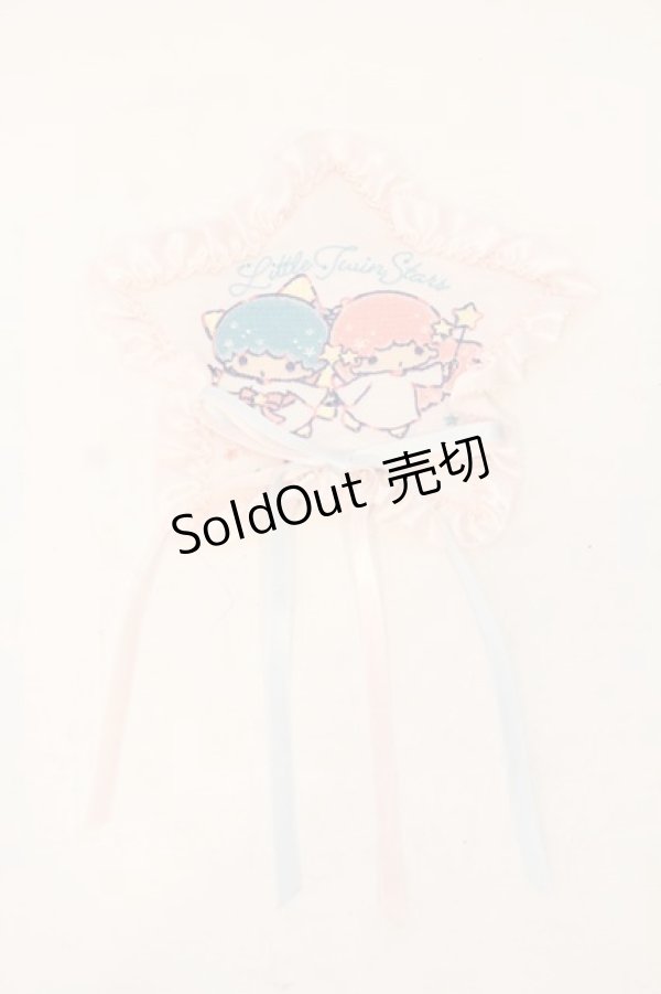 画像1: PINK HOUSE / Little Twin Stars×PINK HOUSE 刺しゅう入り星形ワッペンブローチ  ピンク O-26-01-12-003-LO-ZA-IG-OS (1)