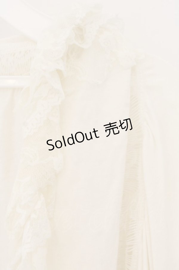 画像2: GRAMM / ネックレースドルマンカーディガン  アイボリー O-26-01-12-031-HN-TO-IG-OS (2)