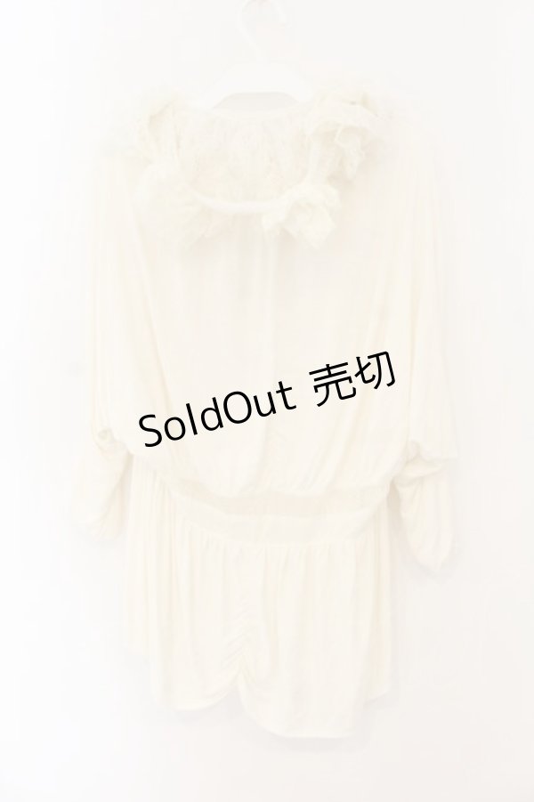 画像3: GRAMM / ネックレースドルマンカーディガン  アイボリー O-26-01-12-031-HN-TO-IG-OS (3)