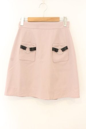 画像: Jamieエーエヌケー / ピアス台形スカート M ピンク O-26-01-12-033-0-SK-OW-ZT542