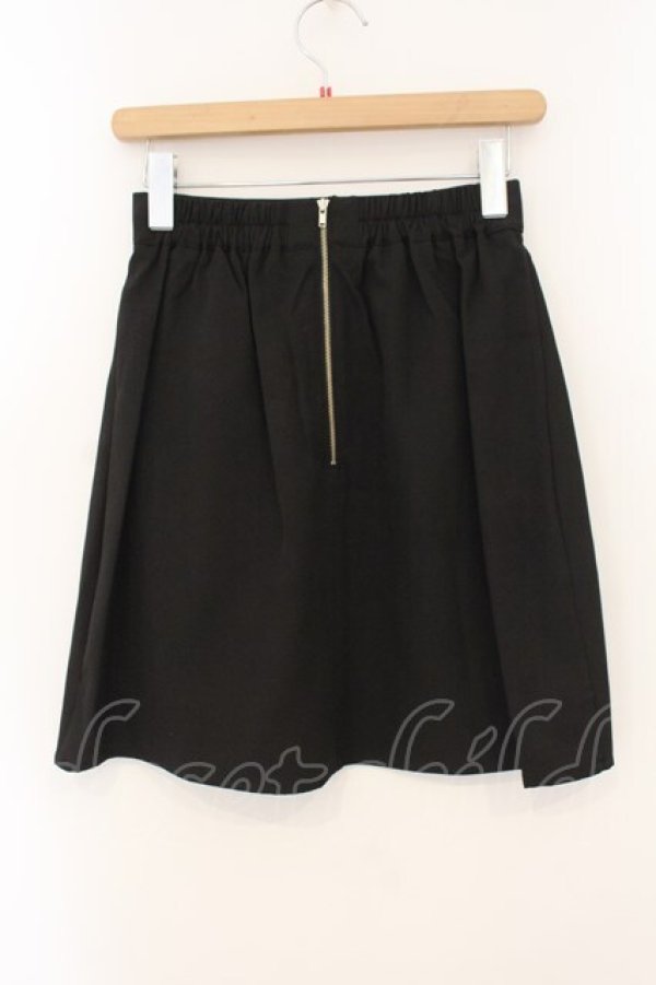 画像3: Jamieエーエヌケー / ピアス台形スカート M クロ O-26-01-12-034-0-SK-OW-OS (3)