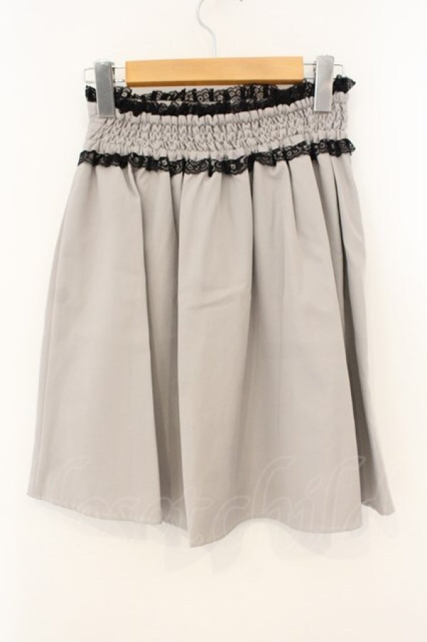 画像2: Jamie エーエヌケー / ギャザースカート M グレー O-26-01-12-037-LO-SK-OW-OS (2)