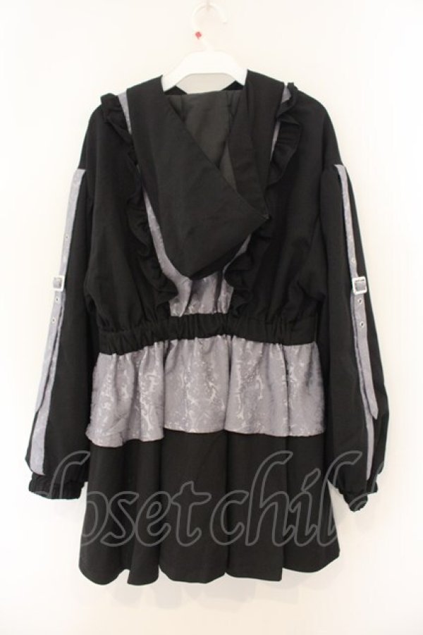 画像3: axes femme POETIQUE / ジャカード切替ブルゾン M ブラック O-26-01-12-039-AX-JA-YM-OS (3)