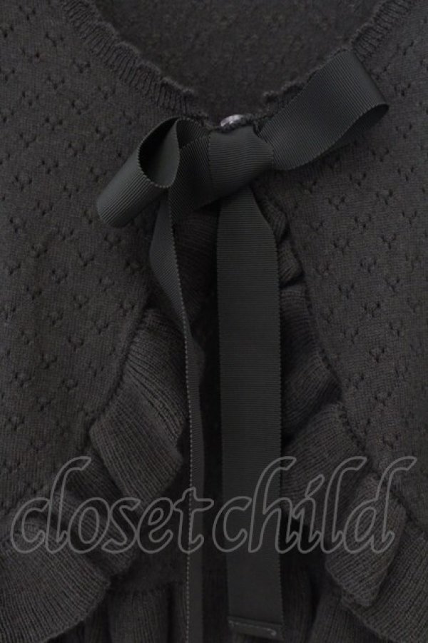 画像2: ALICE and the PIRATES / A/Pロゴ刺繍入りフリルボレロ  グリーン O-26-01-12-045-PA-TO-IG-OS (2)