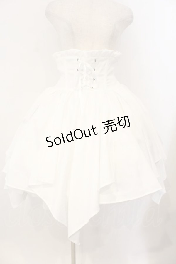 画像1: ALICE and the PIRATES / 蜘蛛の巣おばけプリントスカート  シロ O-26-01-12-047-PA-SK-IG-OS (1)