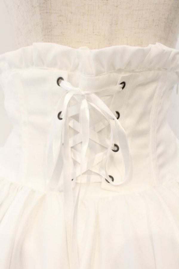 画像2: ALICE and the PIRATES / 蜘蛛の巣おばけプリントスカート  シロ O-26-01-12-047-PA-SK-IG-OS (2)