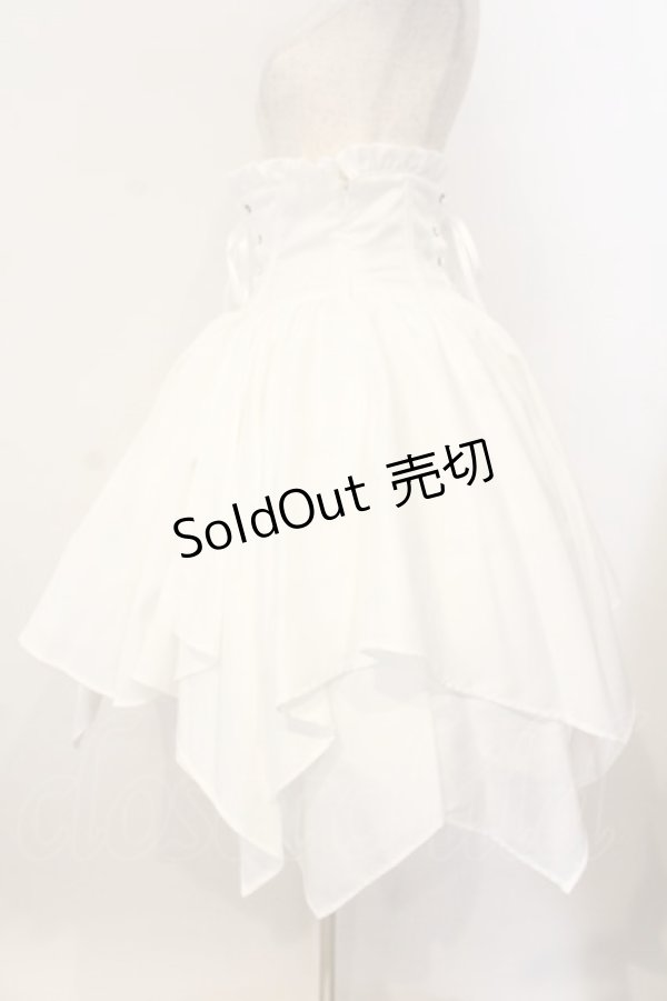 画像4: ALICE and the PIRATES / 蜘蛛の巣おばけプリントスカート  シロ O-26-01-12-047-PA-SK-IG-OS (4)