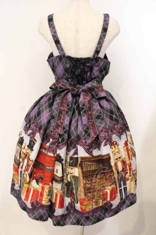 画像5: ALICE and the PIRATES / Nostalgic Gift〜くるみ割り人形と大切な想い出〜柄ジャンパースカートI  パープル O-26-01-12-048-PA-OP-IG-OS (5)