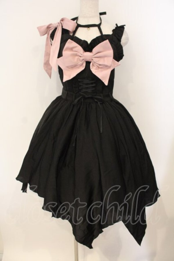 画像1: Doll Paradise / 小悪魔アイドルジャンパースカート M クロ×ピンク O-26-01-12-051-LO-OP-OW-OS (1)