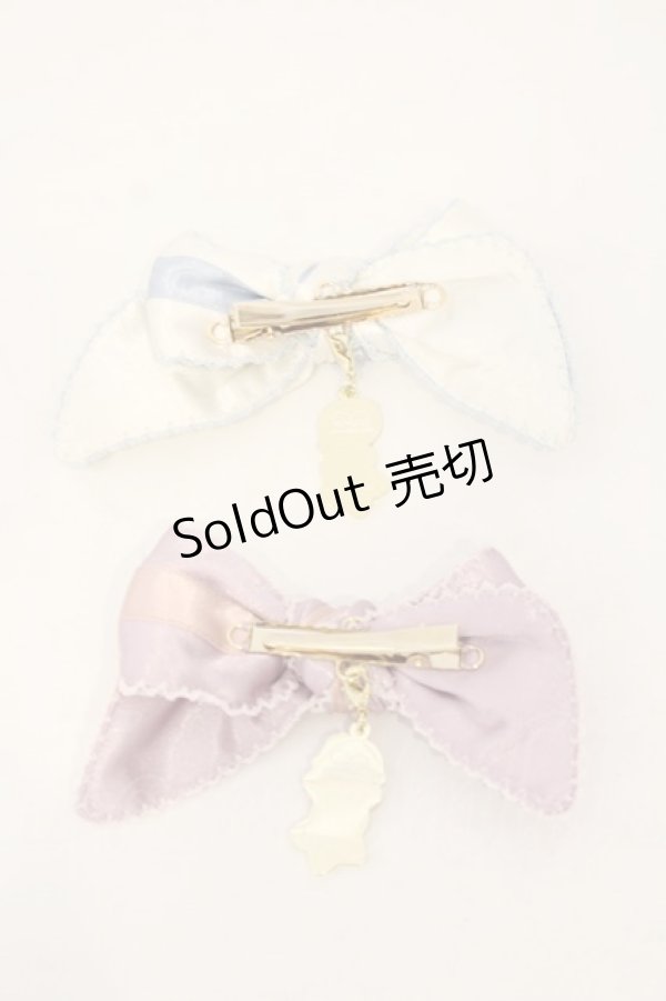 画像4: PINK HOUSE / Little Twin Stars×PINK HOUSE リボンクリップ2個セット(チャーム付き)  シロ系×ピンク系 O-26-01-12-004-LO-AC-IG-OS (4)