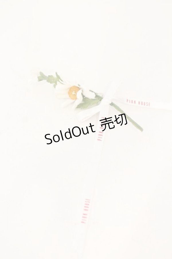 画像1: PINK HOUSE / フラワーモチーフミニコサージュ  マーガレット O-26-01-12-005-LO-AC-IG-OS (1)